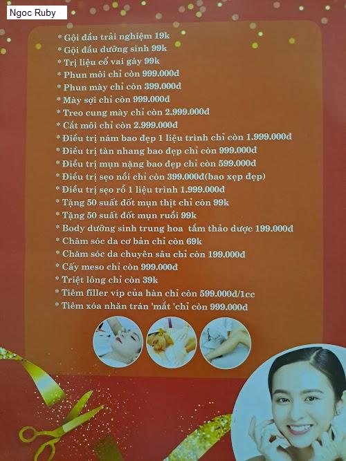 Bảng giá Ngoc Ruby